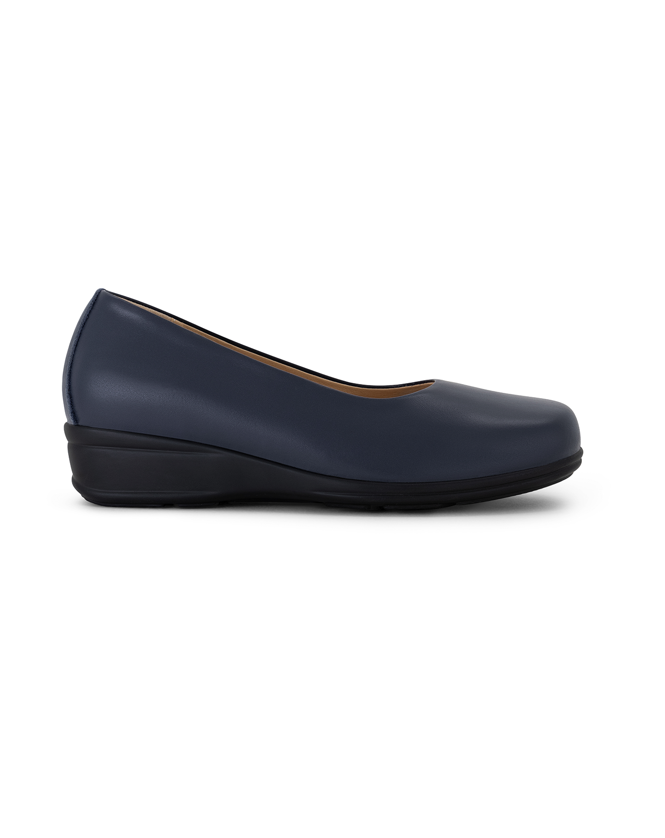 Genuine Leather Cabin Shoes (3cm Wedge Heel)