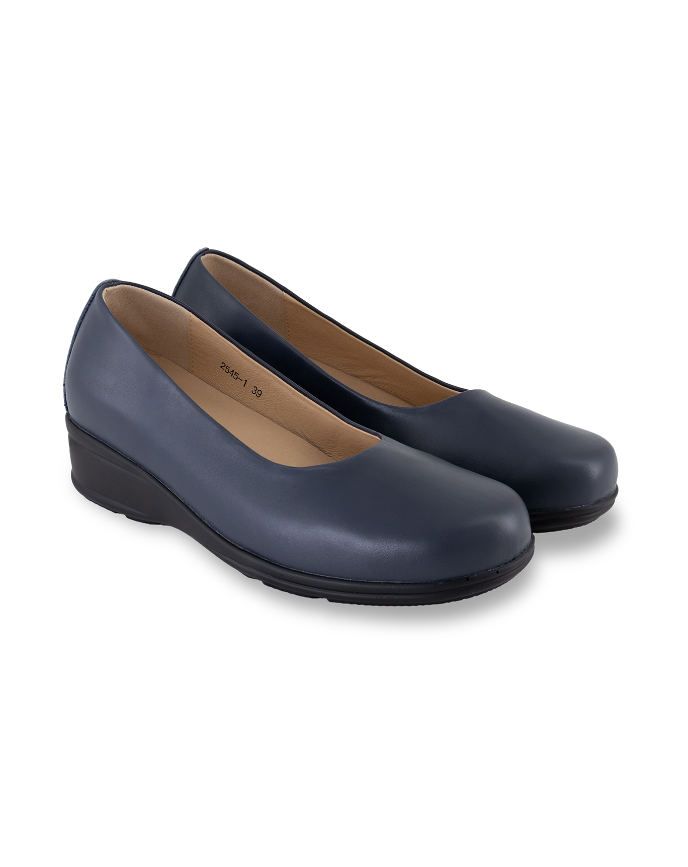 Genuine Leather Cabin Shoes (3cm Wedge Heel)