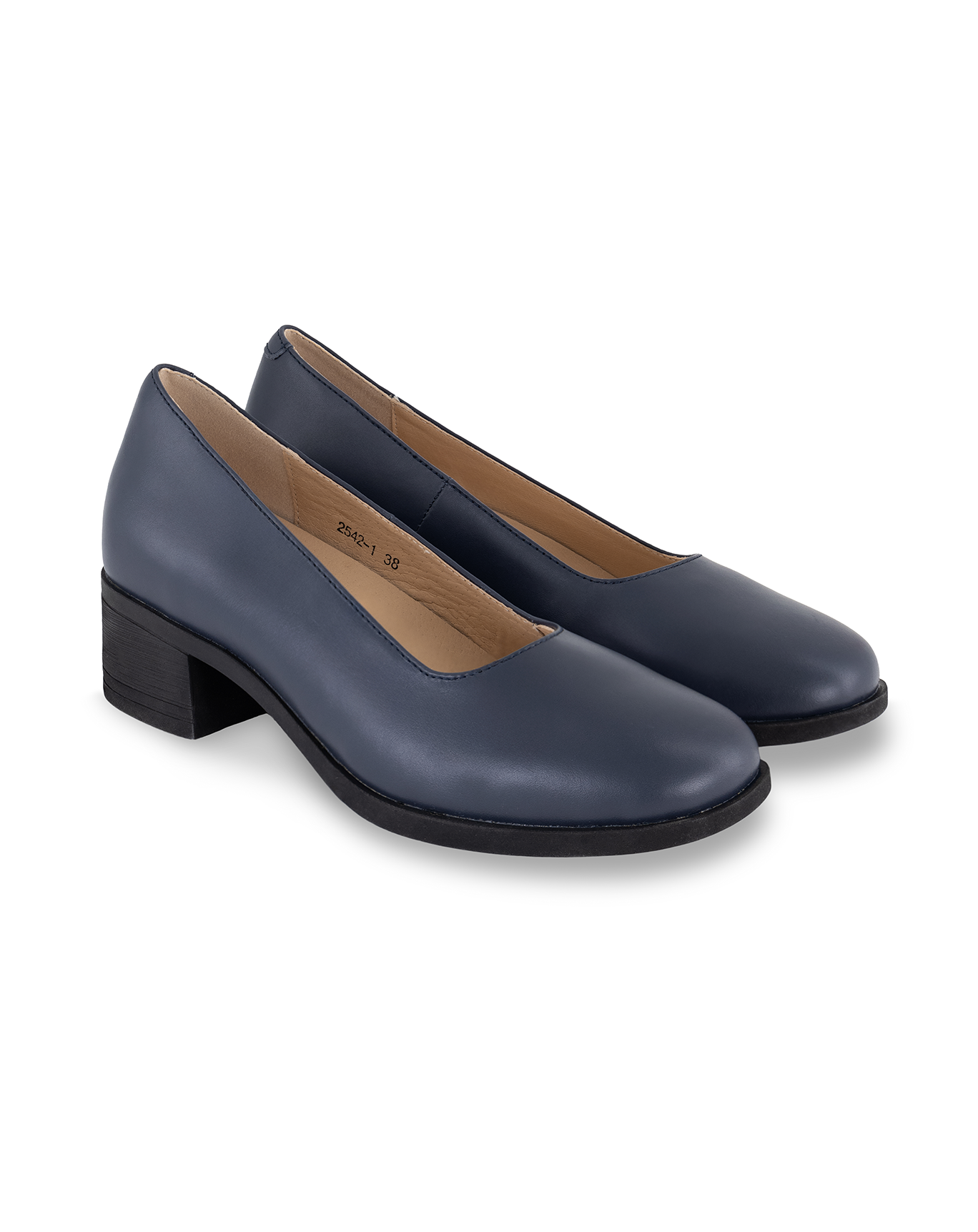 Genuine Leather Cabin Shoes (4cm Block Heel)